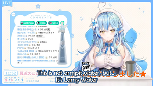 The mock-up of Lamy's Water