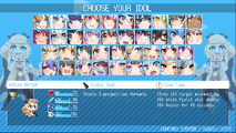 Version 0.6: The character selection screen was revamped yet again, to make room for HoloID characters. The Random Character Option was removed due to space issue.